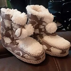 Warm Winter slippers by Muk Luk.